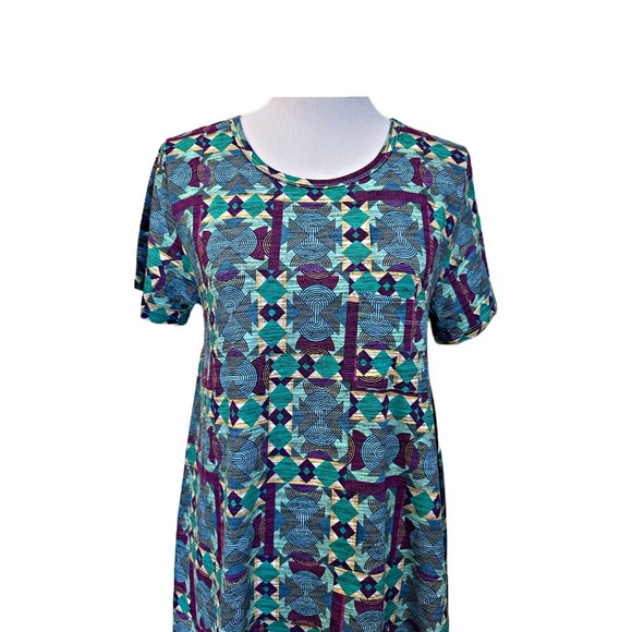 LuLaRoe Carly Dress Size Medium Aztec Print - Picture 9 of 9